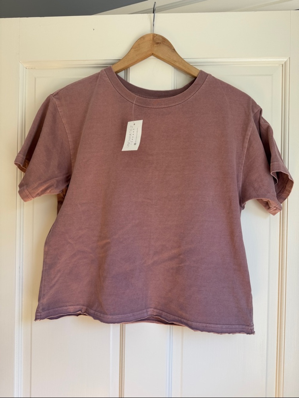 Uncharted Threads Washed Mauve Women's Crewneck Tee